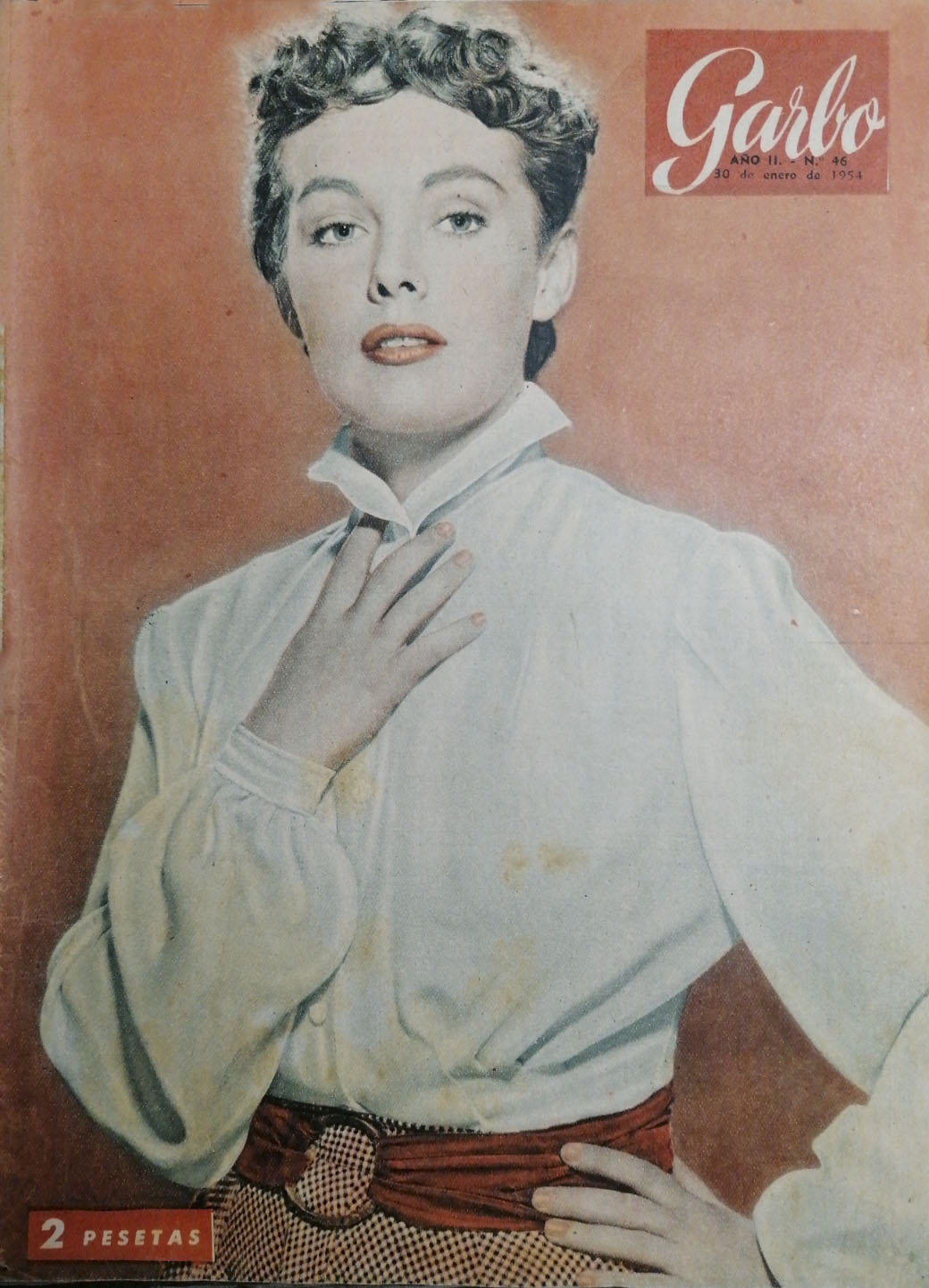 GARBO magazine side cover Issue 46  January 1954