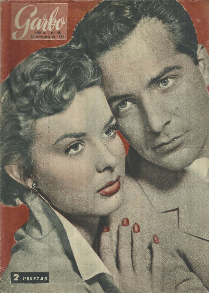 GARBO magazine side cover Issue 88  November 1954