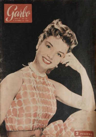 GARBO magazine side cover Issue 90  December 1954