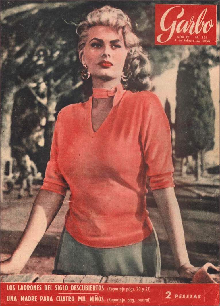 GARBO magazine side cover Issue 151 4 February 1956