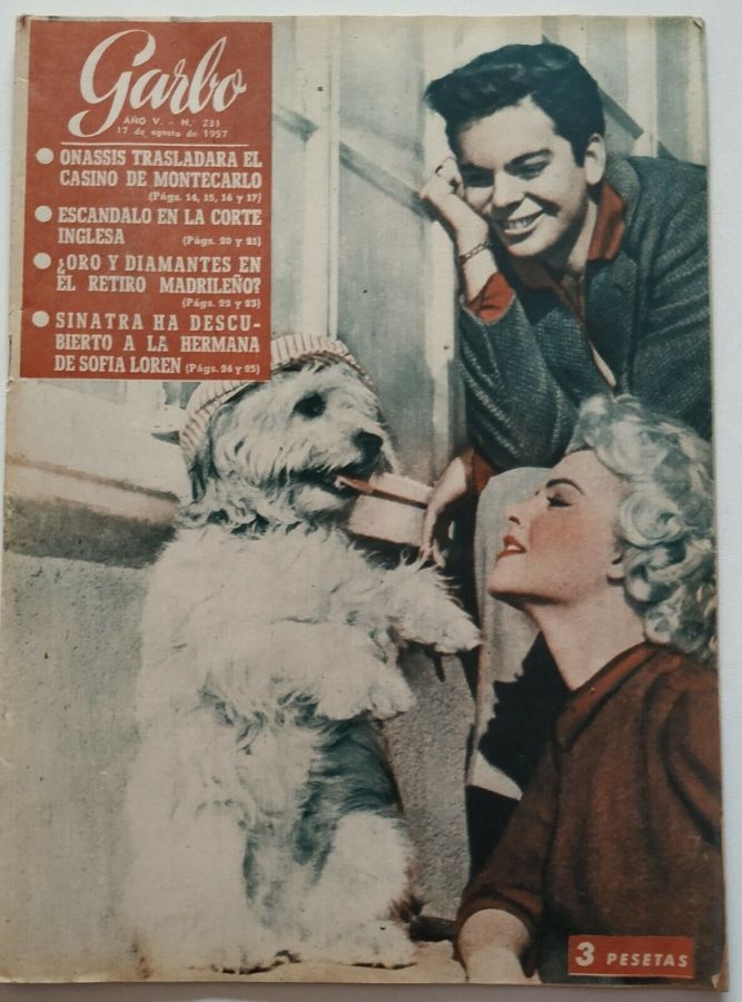 GARBO magazine side cover Issue 231 17 August 1957
