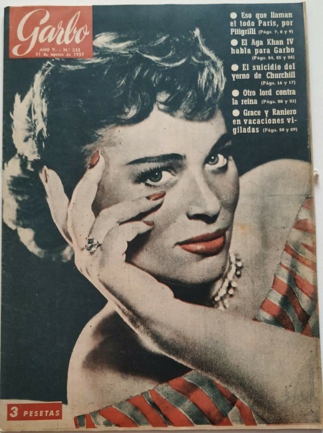 GARBO magazine side cover Issue 233 31 August 1957