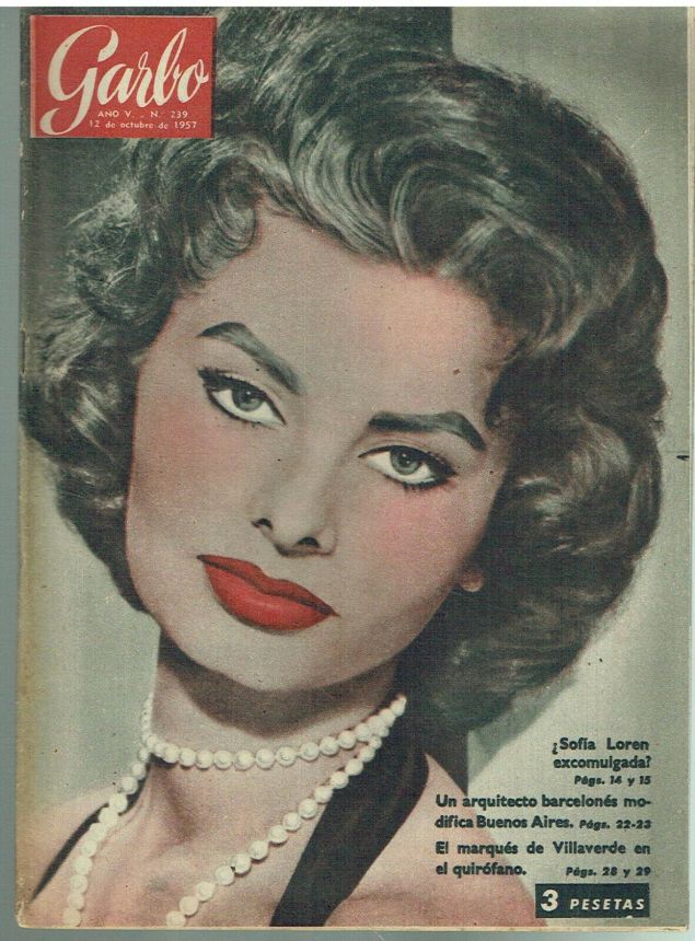 GARBO magazine side cover Issue 239 12 October 1957