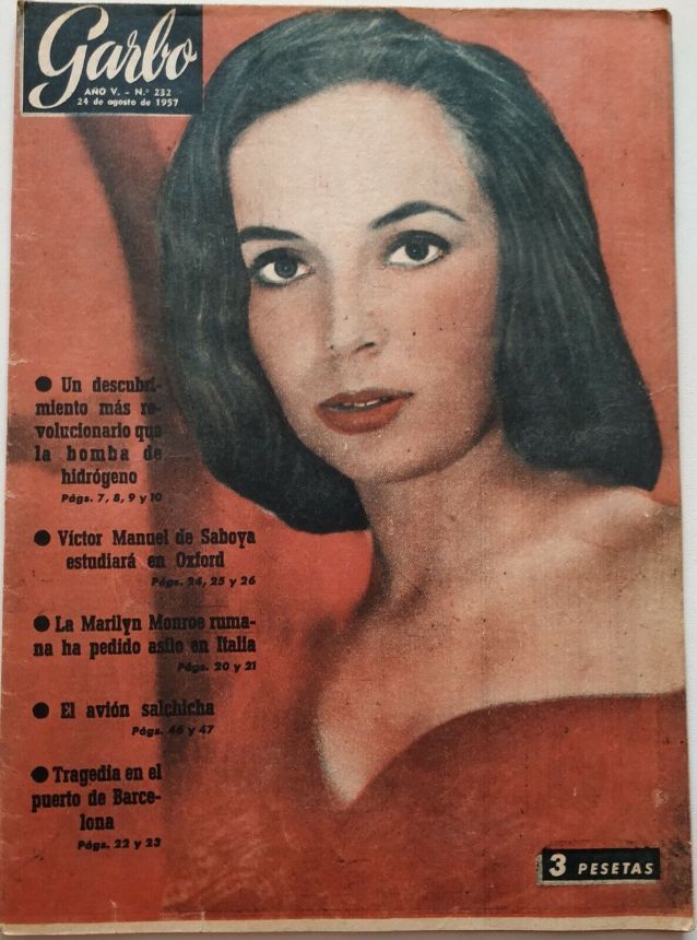 GARBO magazine side cover Issue 232 82 October 1957