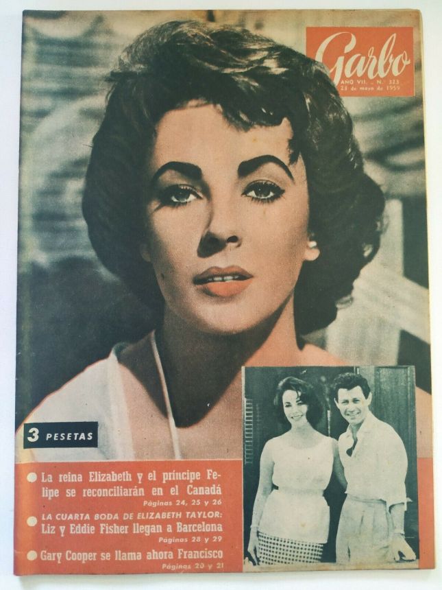 GARBO magazine side cover Issue 323 23 May 1959