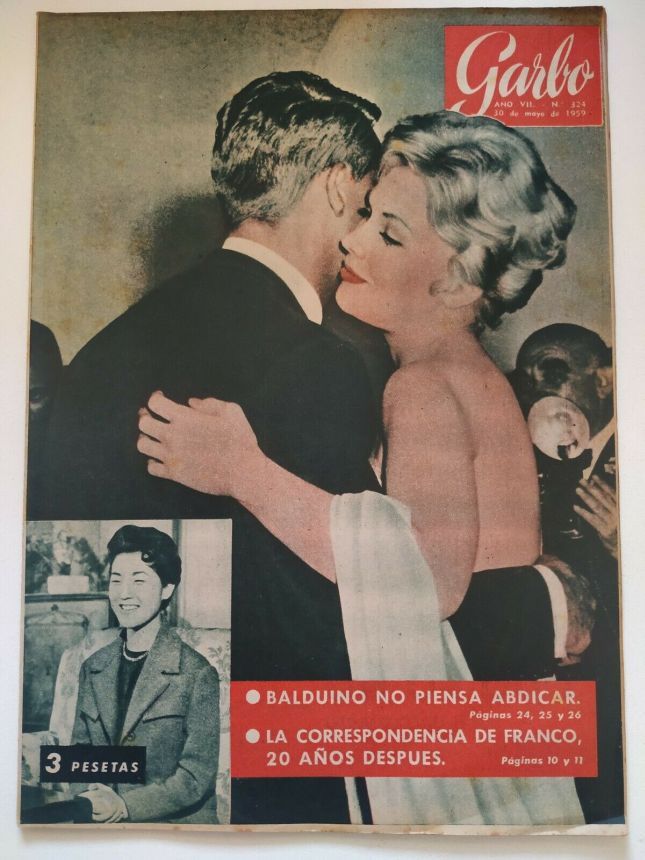 GARBO magazine side cover Issue 324 30 May 1959