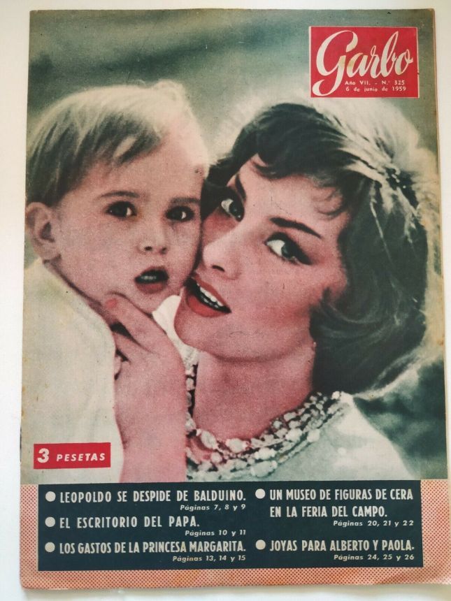 GARBO magazine side cover Issue 325 6 June 1959