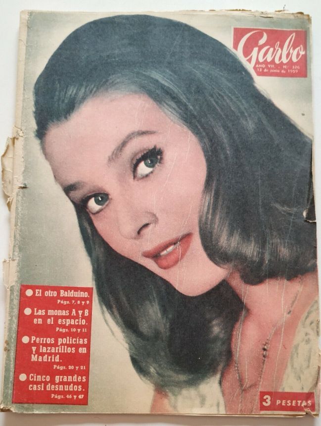 GARBO magazine side cover Issue 326 13 June 1959