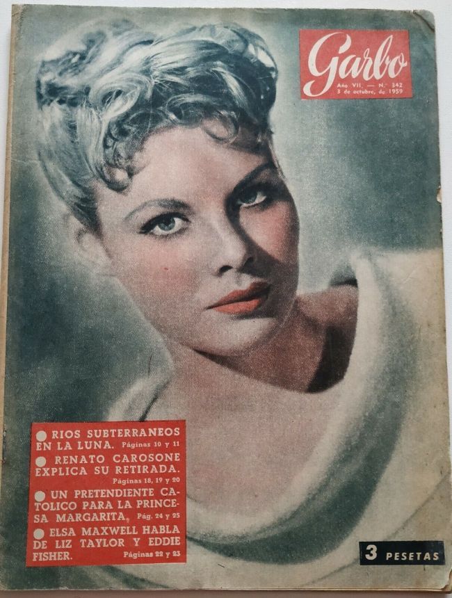 GARBO magazine side cover Issue 342 23 October 1959