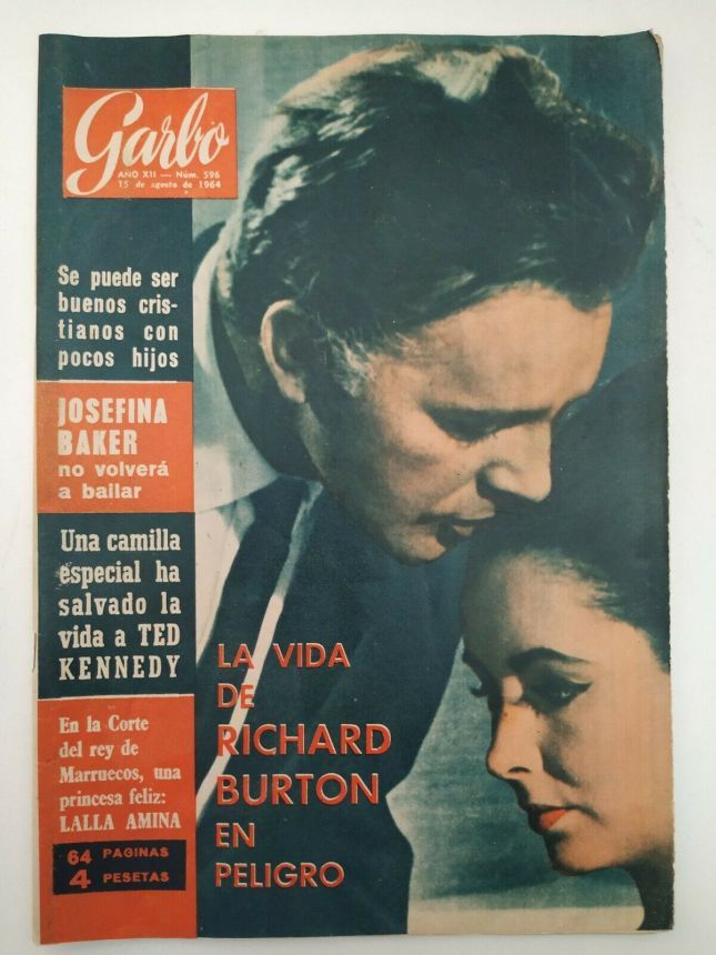 GARBO magazine side cover Issue 596 15 August 1964