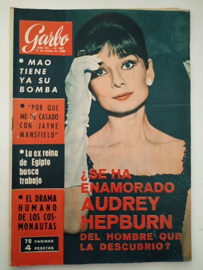 GARBO magazine side cover Issue 607 31 October 1964