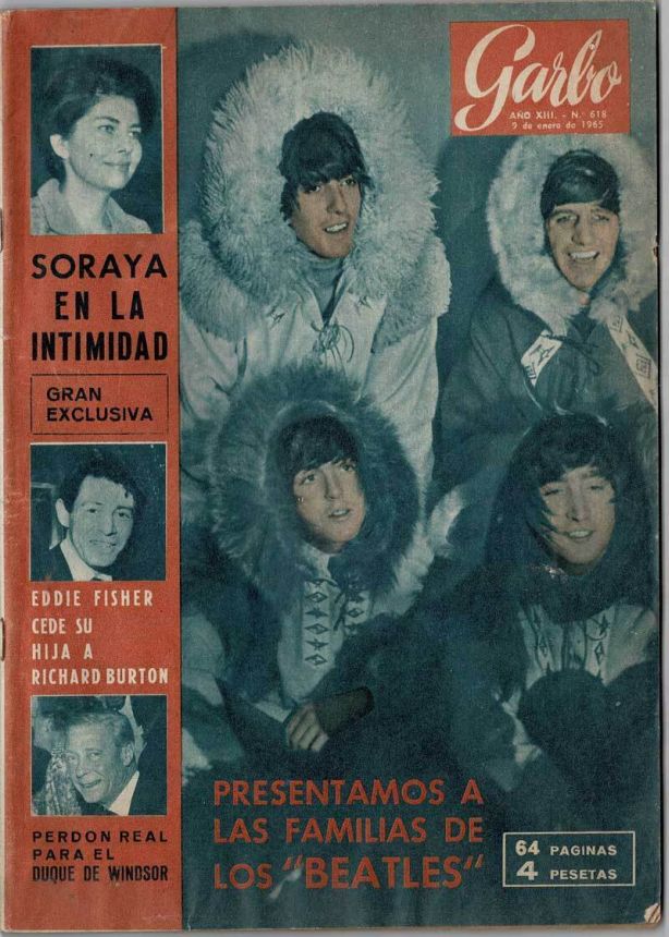GARBO magazine side cover Issue 618 9 January 1965
