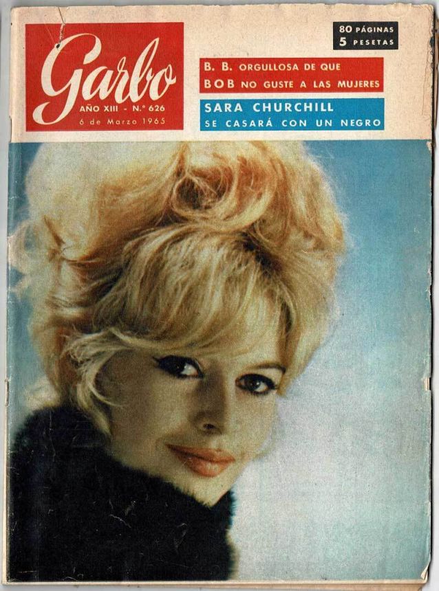 GARBO magazine side cover Issue 626 6 March 1965