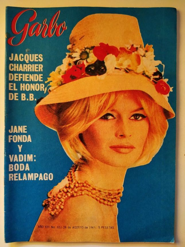 GARBO magazine side cover Issue 651 28 August 1965