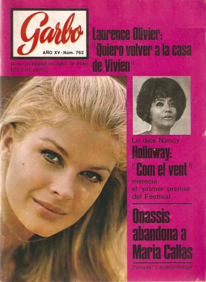 GARBO magazine side cover Issue 762 14 October 1967