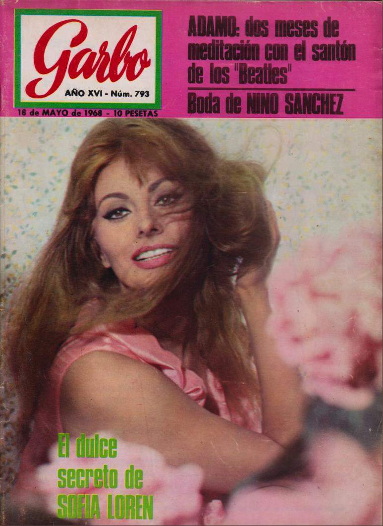 GARBO magazine side cover Issue 793 18 May 1968