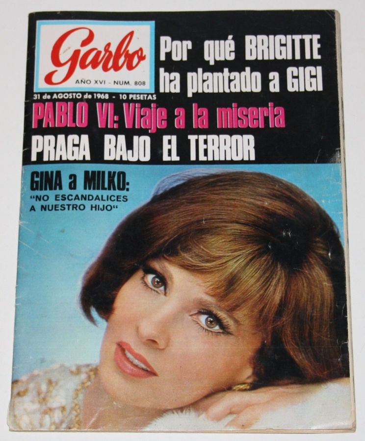 GARBO magazine side cover Issue 808 31 August 1968