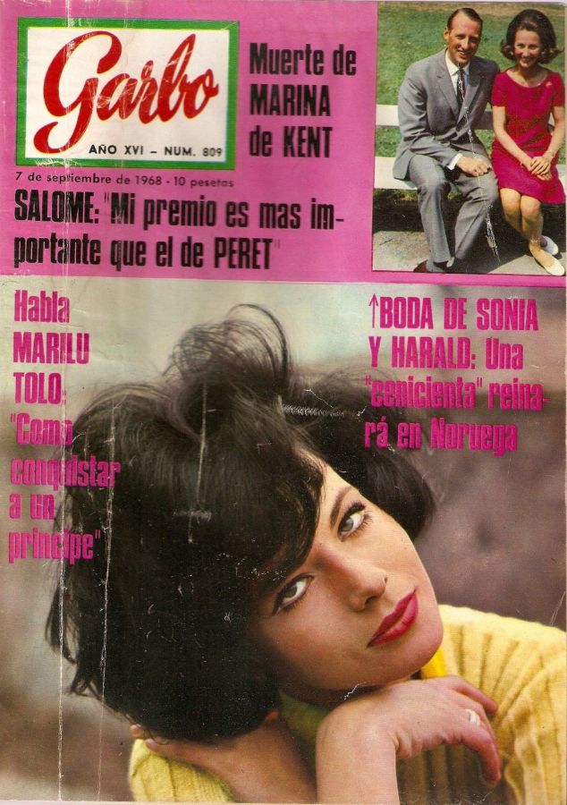 GARBO magazine side cover Issue 809 7 September 1968