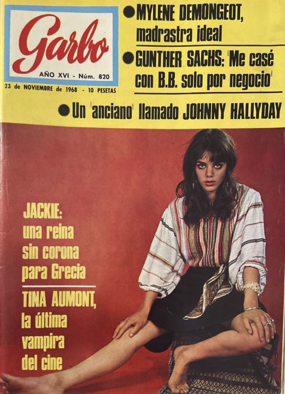 GARBO magazine side cover Issue 820 23 November 1968