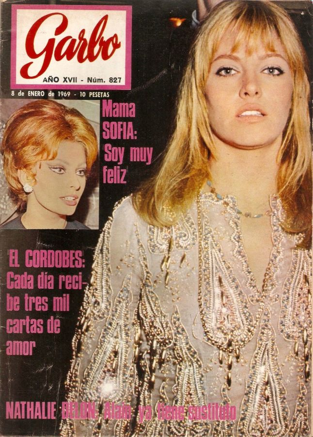 GARBO magazine side cover Issue 827 8 January 1969