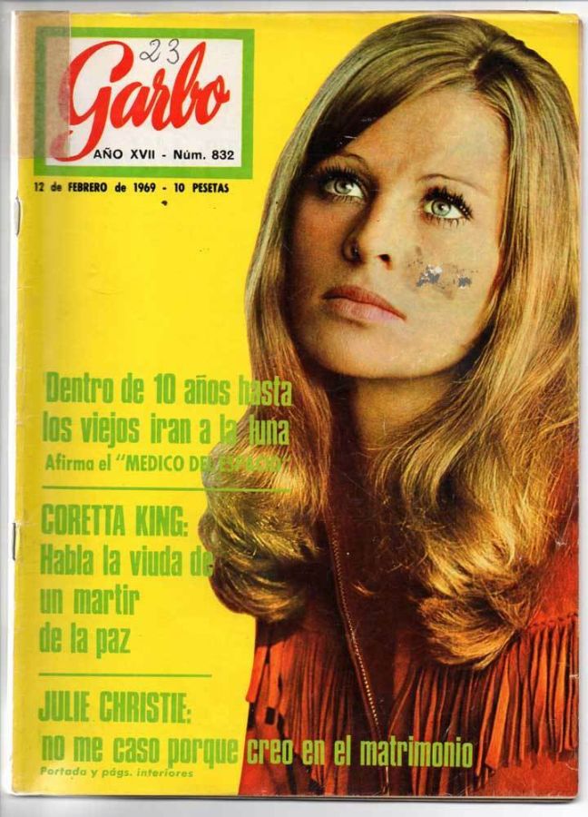 GARBO magazine side cover Issue 832 12 February 1969