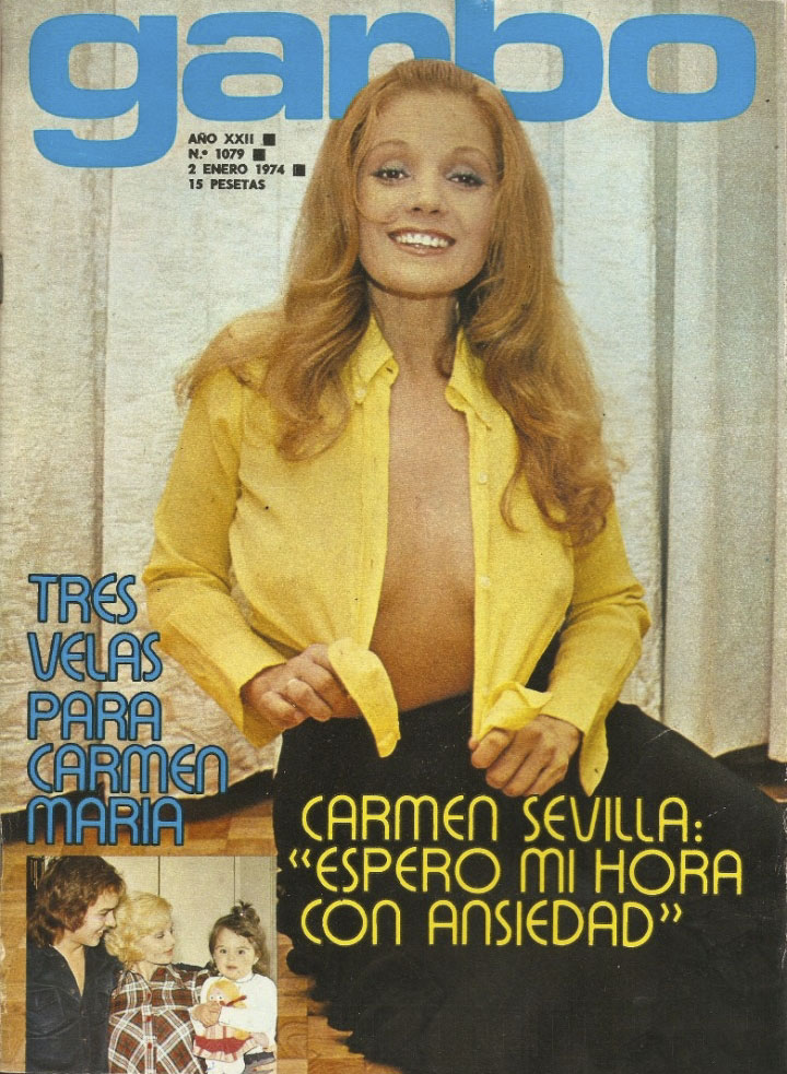 GARBO magazine side cover Issue 1079 2 January 1974