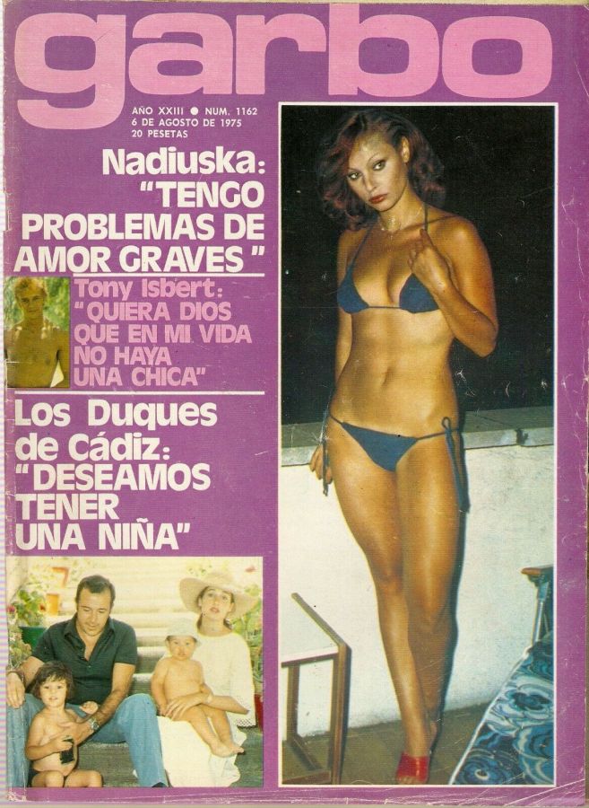 GARBO magazine side cover Issue 1162 6 August 1975