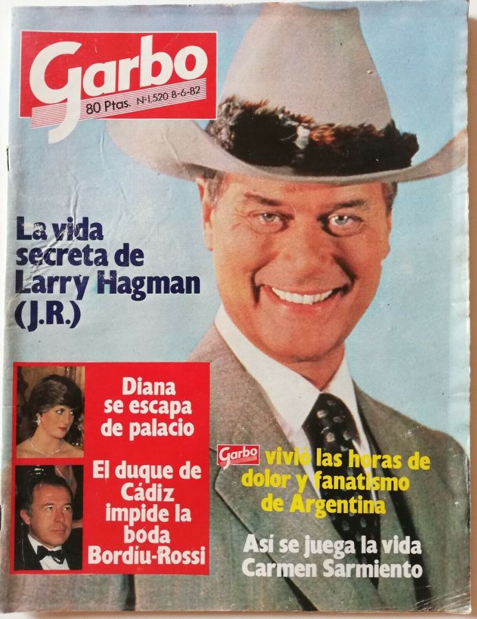 GARBO magazine side cover Issue 1520 8 June 1982