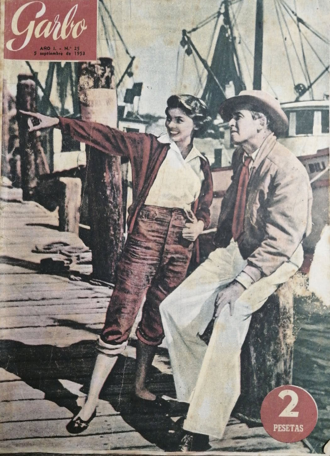 GARBO magazine side cover Issue 25   1953