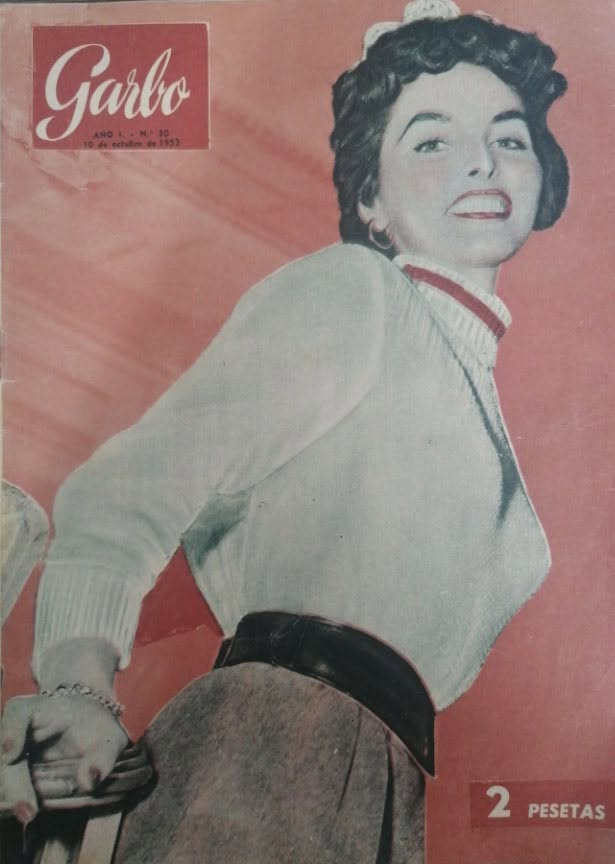 GARBO magazine side cover Issue 30   1953