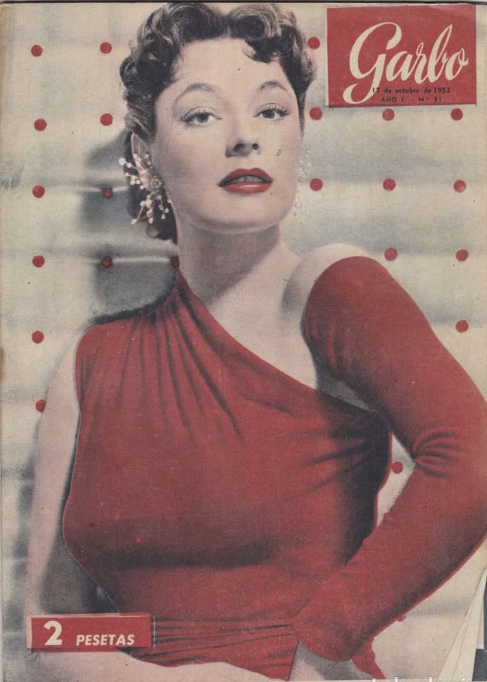 GARBO magazine side cover Issue 31   1953