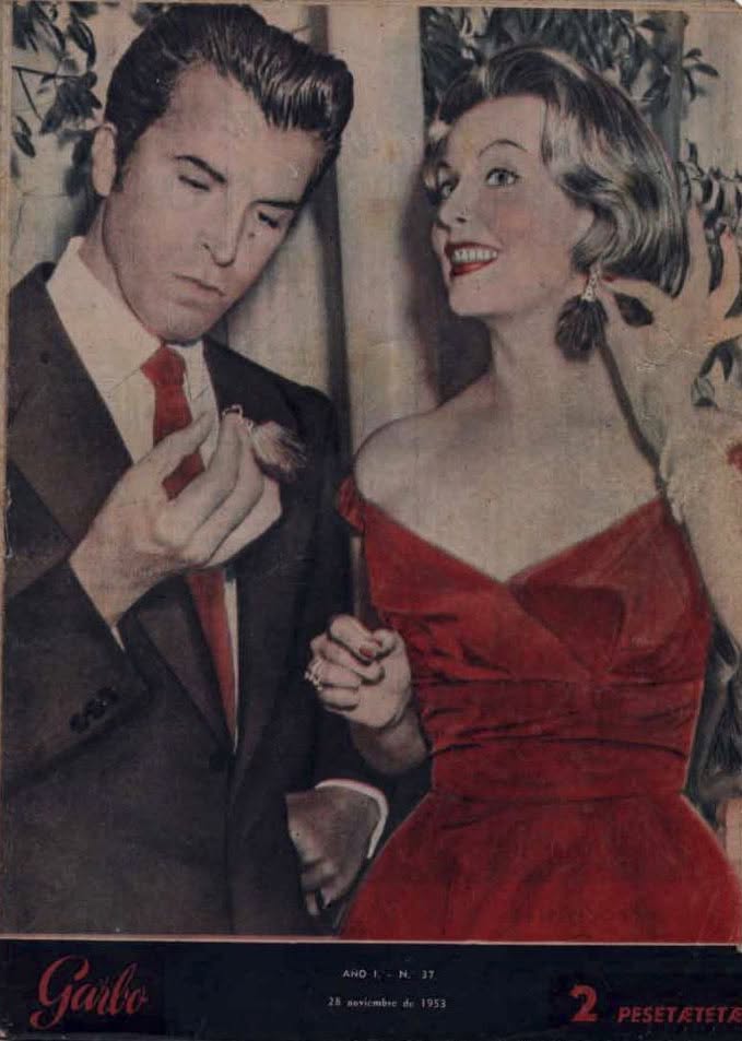 GARBO magazine side cover Issue 37   1953