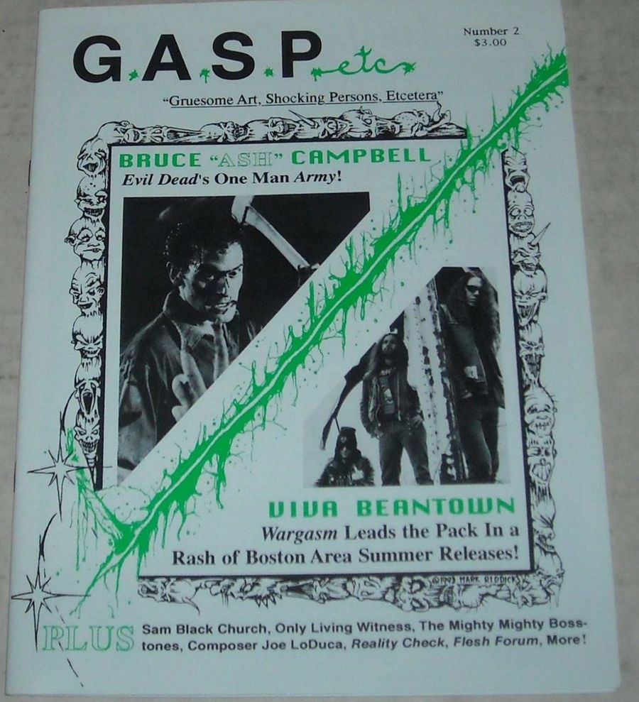 GASP magazine side cover Issue 2  Vol 1 No 2  1993