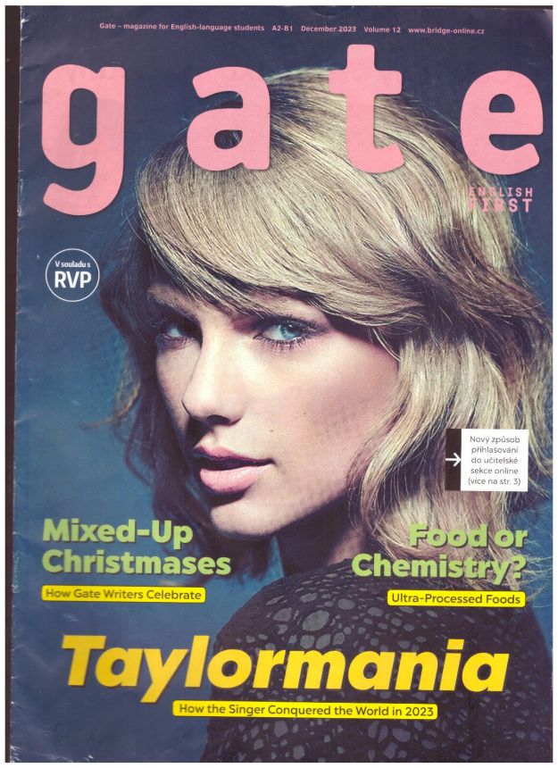 GATE magazine side cover  December 2023