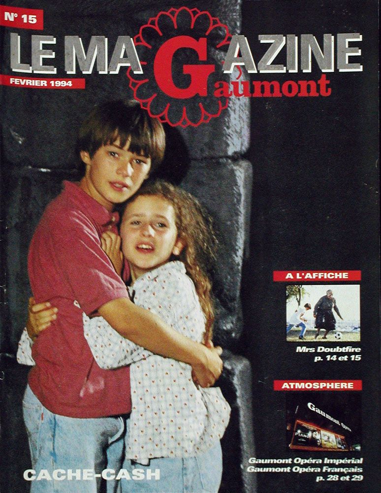 MAGAZINE GAUMONT | LE magazine side cover Issue 15 February 1994