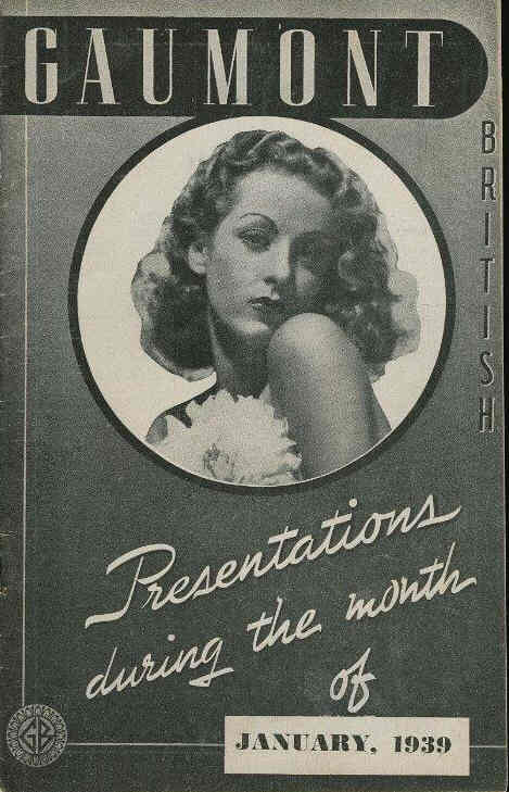 GAUMONT BRITISH magazine side cover January 1939