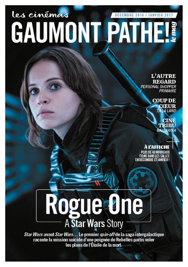 CINEMAS GAUMONT PATHE magazine side cover December 2016