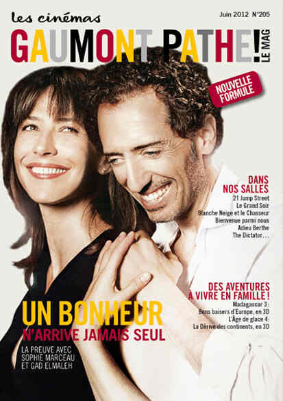 CINEMAS GAUMONT PATHE magazine side cover Issue 205 June 2012