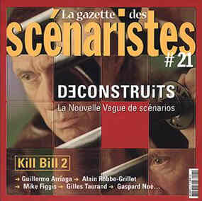 GAZETTE DES SCENARISTES | LA magazine side cover Issue 21 May 2004