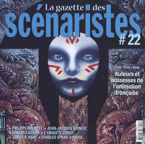 GAZETTE DES SCENARISTES | LA magazine side cover Issue 22 September 2004