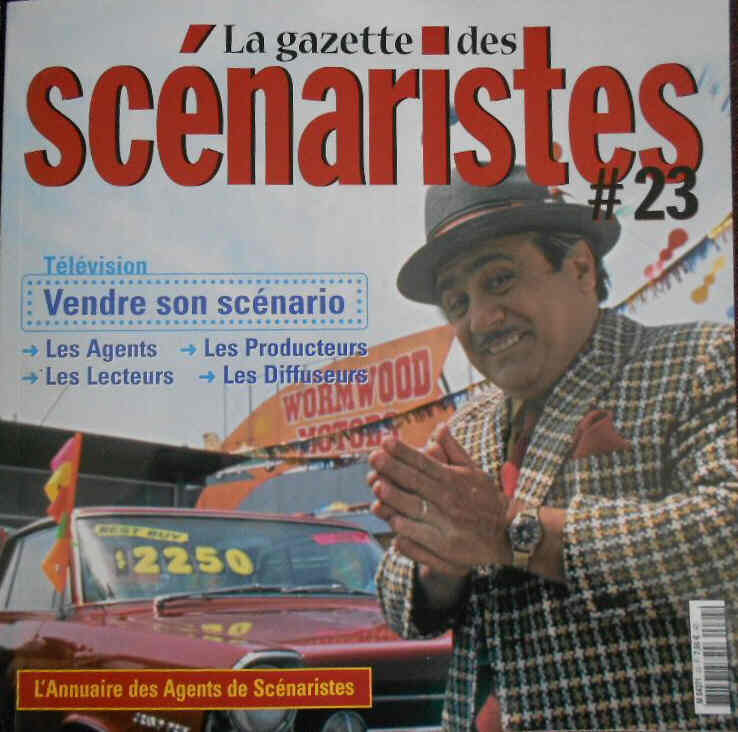 GAZETTE DES SCENARISTES | LA magazine side cover Issue 23 January 2005