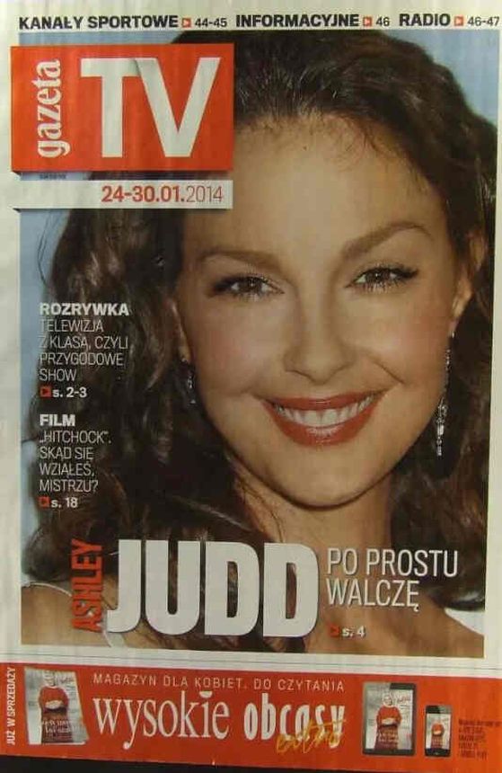 GAZETA TV magazine side cover 24 January 2014