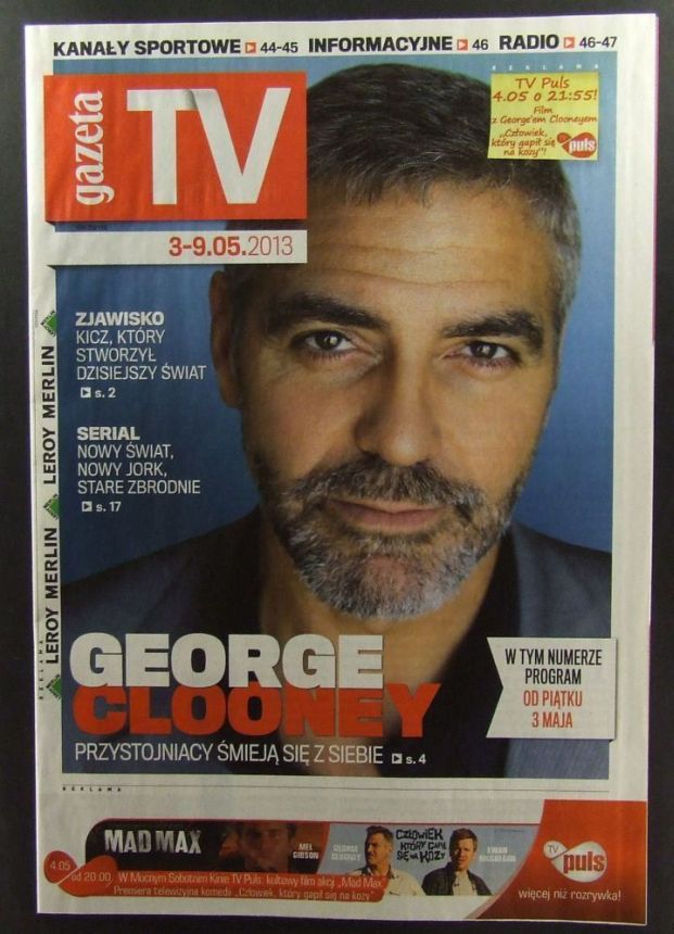 GAZETA TV magazine side cover 3 May 2013