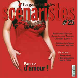 GAZETTE DES SCENARISTES | LA magazine side cover Issue 25 October 2005