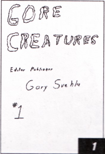 GORE CREATURES magazine side cover Issue 1  1963