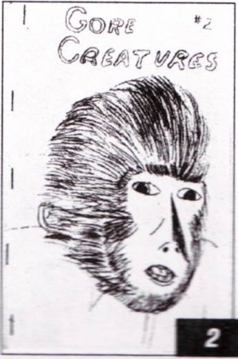 GORE CREATURES magazine side cover Issue 2  1963
