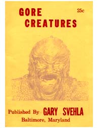 GORE CREATURES magazine side cover Issue 6  1964