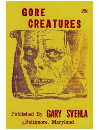 GORE CREATURES magazine side cover Issue 8  1965