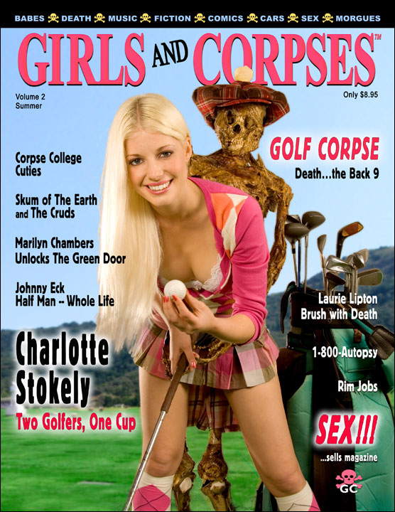 GIRLS AND CORPSES magazine side cover Issue 5 Summer 2008