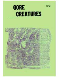 GORE CREATURES magazine side cover Issue 10  1966